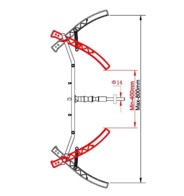 Adaptateur Moto pour Équilibreuse – Axe 36mm et 40mm – Image 4